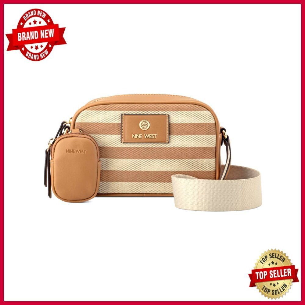 Camera Crossbody Bag with Removable Pouch and Web Strap